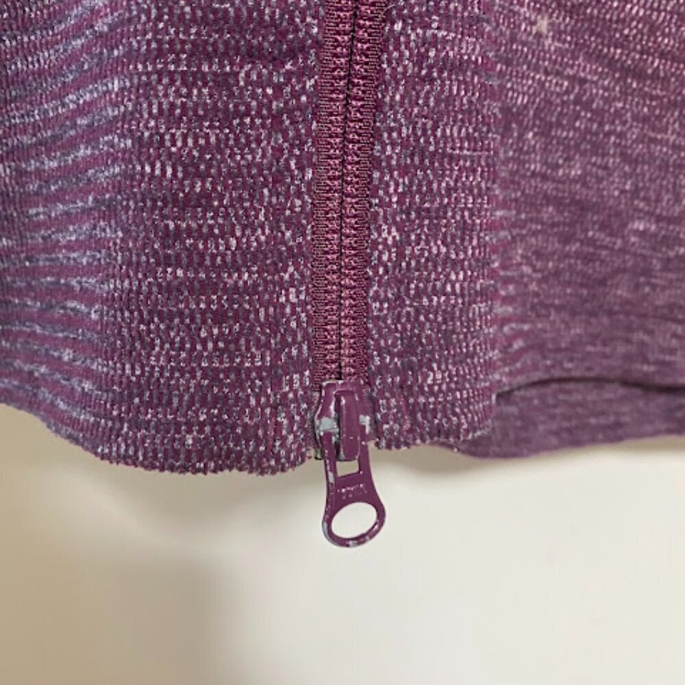 Lululemon Athletica Scuba Women's Burgundy Hoodie Jacket Size 8 - Picture 10 of 16